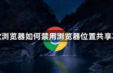 谷歌浏览器如何禁用浏览器位置共享功能1