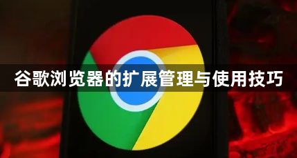 谷歌浏览器的扩展管理与使用技巧1
