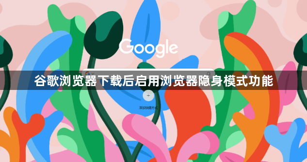 谷歌浏览器下载后启用浏览器隐身模式功能1