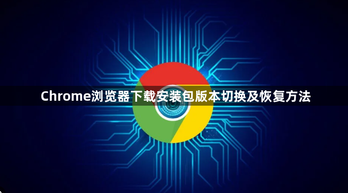 Chrome浏览器下载安装包版本切换及恢复方法1