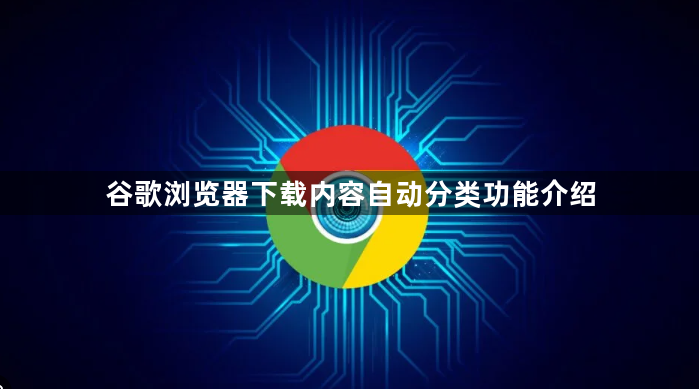 谷歌浏览器下载内容自动分类功能介绍1