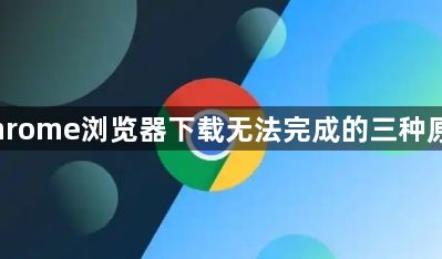 Chrome浏览器下载无法完成的三种原因1