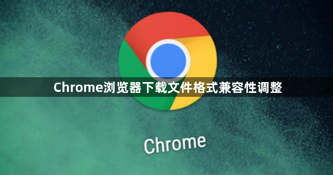 Chrome浏览器下载文件格式兼容性调整1