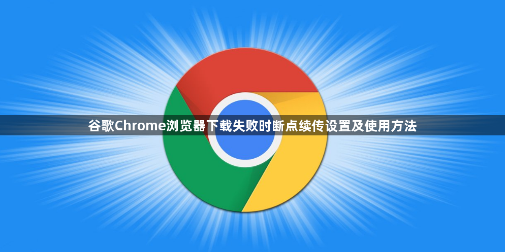谷歌Chrome浏览器下载失败时断点续传设置及使用方法1