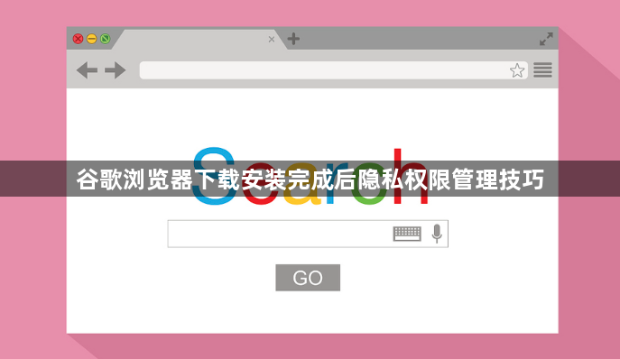 谷歌浏览器下载安装完成后隐私权限管理技巧1