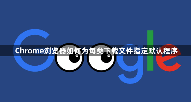 Chrome浏览器如何为每类下载文件指定默认程序1