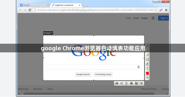 google Chrome浏览器自动填表功能应用1