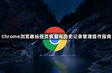 Chrome浏览器标签页恢复与历史记录管理操作指南1