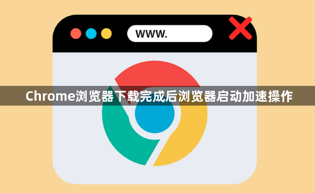 Chrome浏览器下载完成后浏览器启动加速操作1