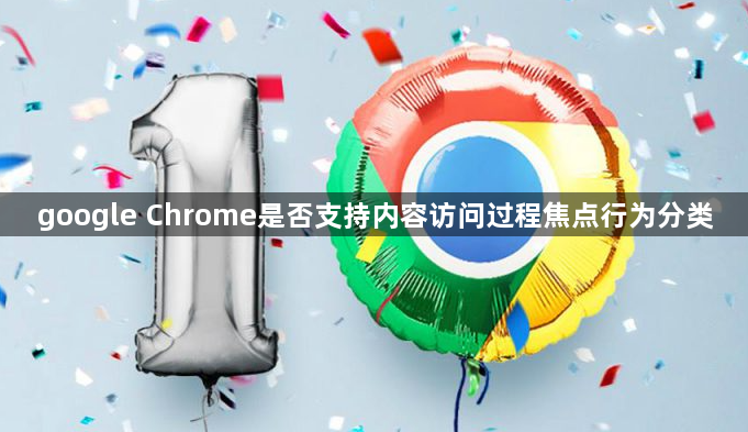 google Chrome是否支持内容访问过程焦点行为分类1