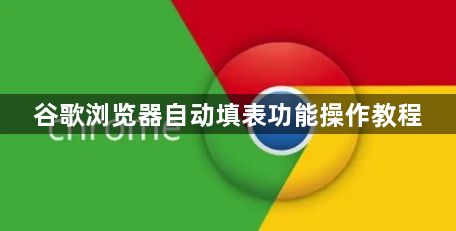 谷歌浏览器自动填表功能操作教程1