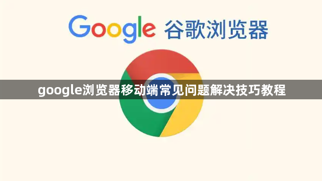 google浏览器移动端常见问题解决技巧教程1