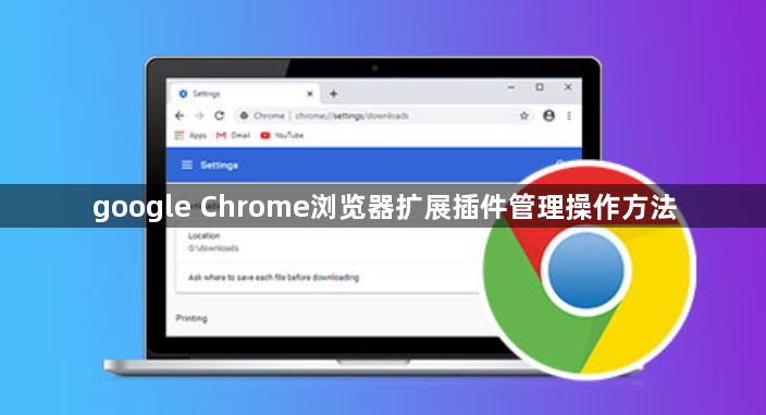 google Chrome浏览器扩展插件管理操作方法1