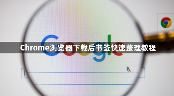 Chrome浏览器下载后书签快速整理教程1