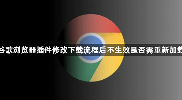 谷歌浏览器插件修改下载流程后不生效是否需重新加载1