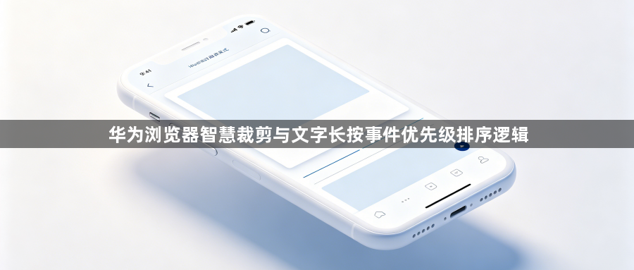 华为浏览器智慧裁剪与文字长按事件优先级排序逻辑1