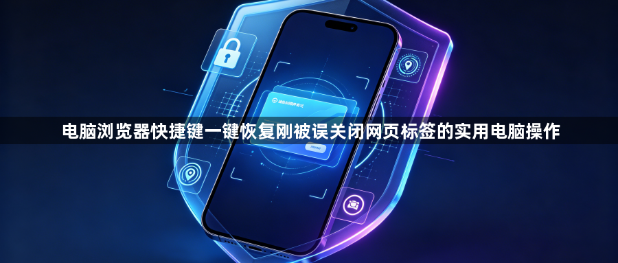 电脑浏览器快捷键一键恢复刚被误关闭网页标签的实用电脑操作1