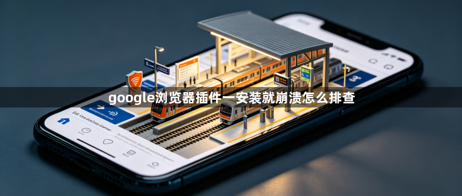 google浏览器插件一安装就崩溃怎么排查1