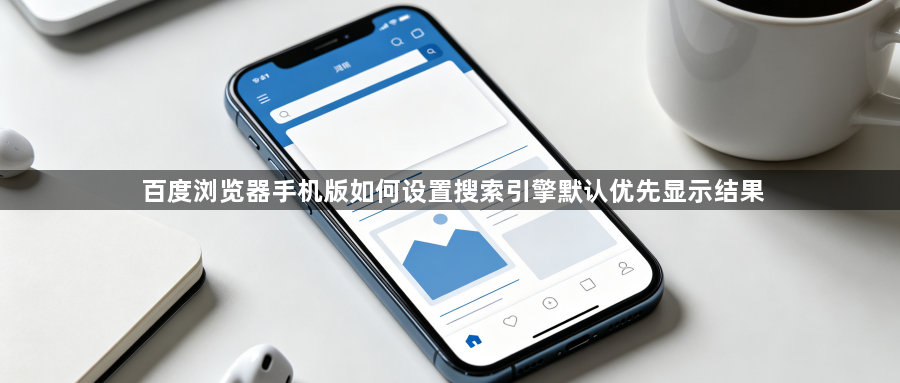 百度浏览器手机版如何设置搜索引擎默认优先显示结果1