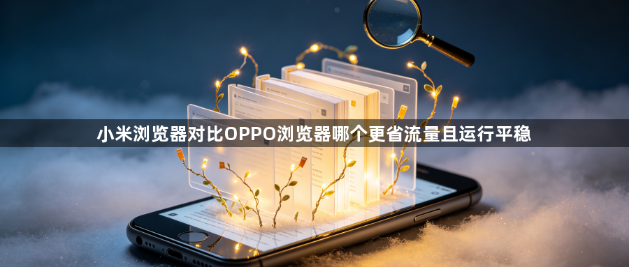 小米浏览器对比OPPO浏览器哪个更省流量且运行平稳1