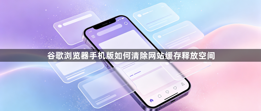 谷歌浏览器手机版如何清除网站缓存释放空间1