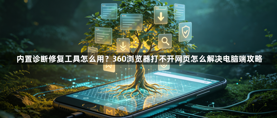 内置诊断修复工具怎么用？360浏览器打不开网页怎么解决电脑端攻略1