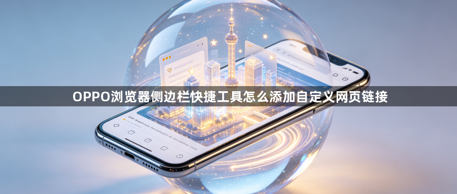 OPPO浏览器侧边栏快捷工具怎么添加自定义网页链接1