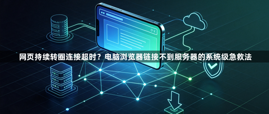 网页持续转圈连接超时？电脑浏览器链接不到服务器的系统级急救法1