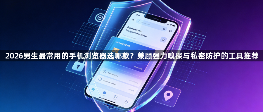 2026男生最常用的手机浏览器选哪款?兼顾强力嗅探与私密防护的工具推荐1