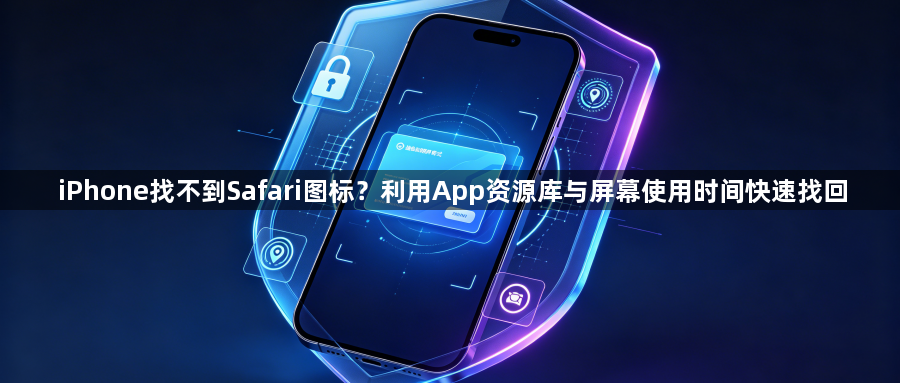 iPhone找不到Safari图标?利用App资源库与屏幕使用时间快速找回1
