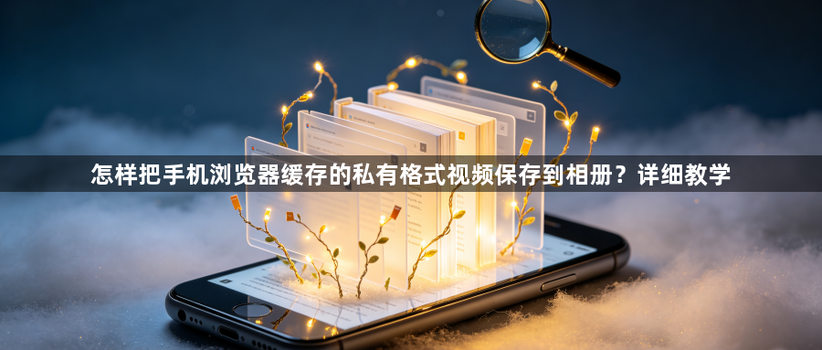怎样把手机浏览器缓存的私有格式视频保存到相册？详细教学1