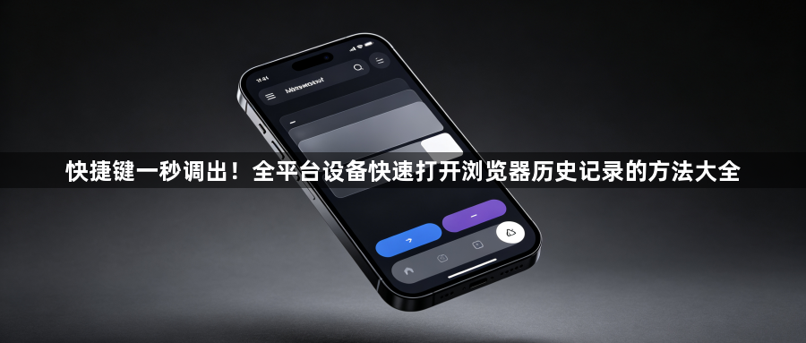 快捷键一秒调出！全平台设备快速打开浏览器历史记录的方法大全1