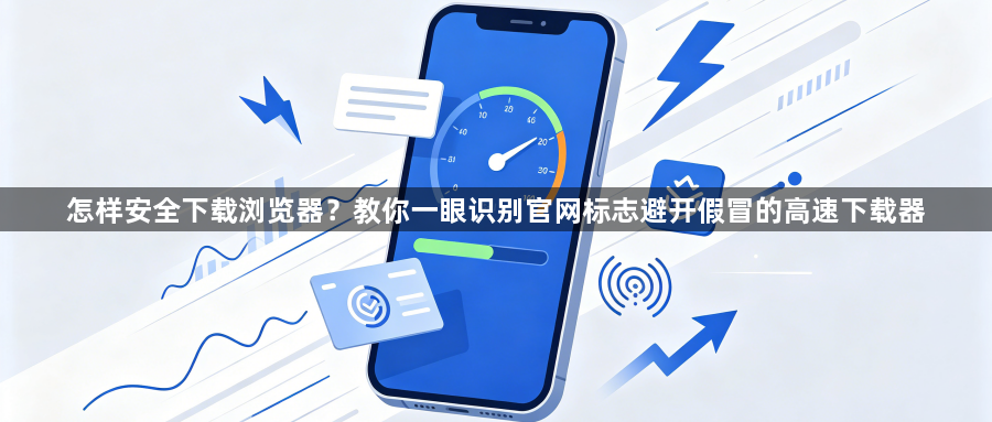 怎样安全下载浏览器？教你一眼识别官网标志避开假冒的高速下载器1