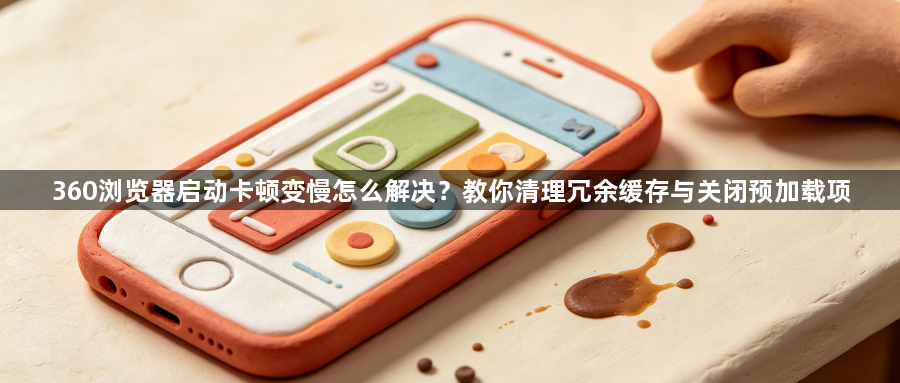 360浏览器启动卡顿变慢怎么解决？教你清理冗余缓存与关闭预加载项1
