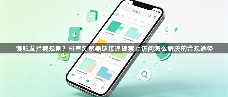 误触发拦截规则？排查浏览器链接违规禁止访问怎么解决的合规途径1