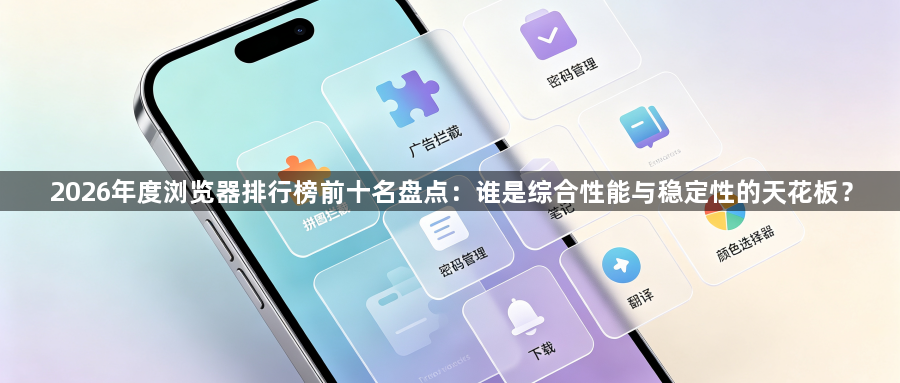 2026年度浏览器排行榜前十名盘点：谁是综合性能与稳定性的天花板？1