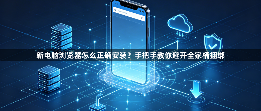 新电脑浏览器怎么正确安装?手把手教你避开全家桶捆绑1