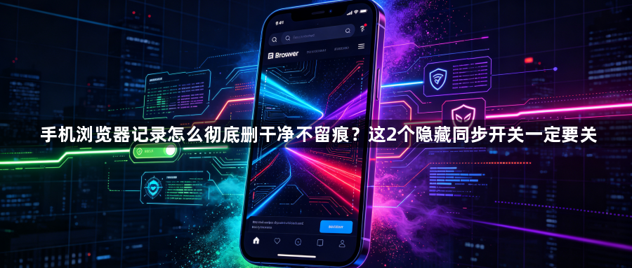 手机浏览器记录怎么彻底删干净不留痕?这2个隐藏同步开关一定要关1
