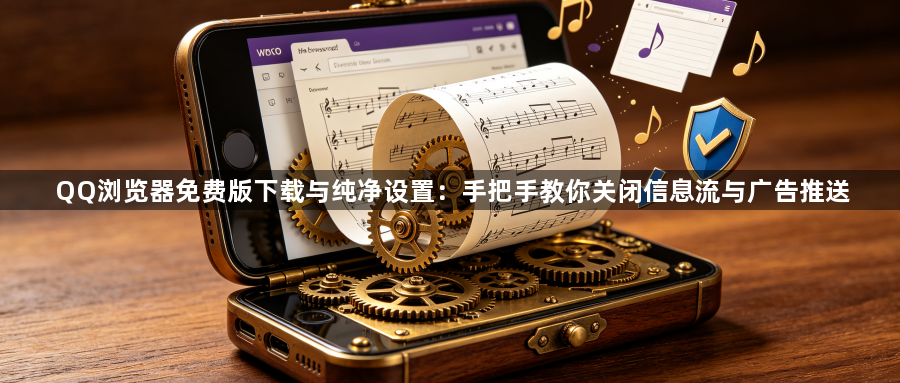 QQ浏览器免费版下载与纯净设置:手把手教你关闭信息流与广告推送1