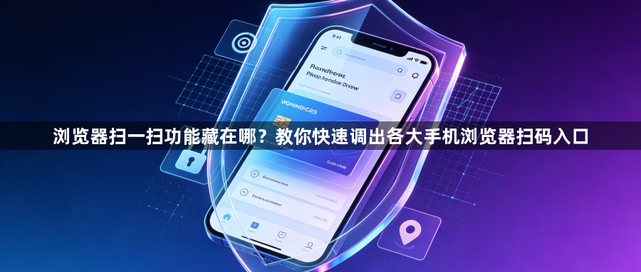 浏览器扫一扫功能藏在哪？教你快速调出各大手机浏览器扫码入口1