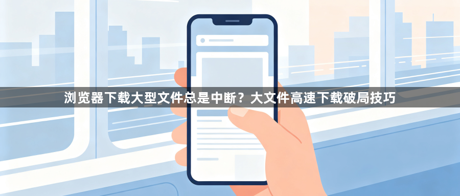 浏览器下载大型文件总是中断？大文件高速下载破局技巧1