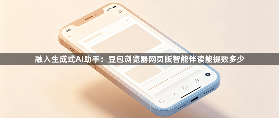 融入生成式AI助手：豆包浏览器网页版智能伴读能提效多少1