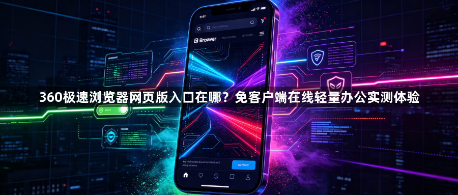 360极速浏览器网页版入口在哪？免客户端在线轻量办公实测体验1