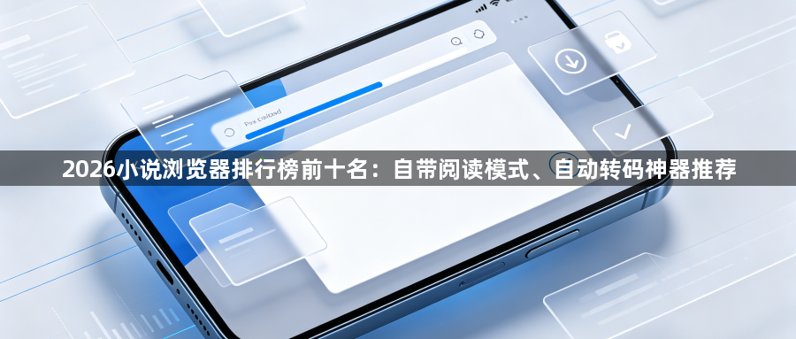 2026小说浏览器排行榜前十名:自带阅读模式、自动转码神器推荐1