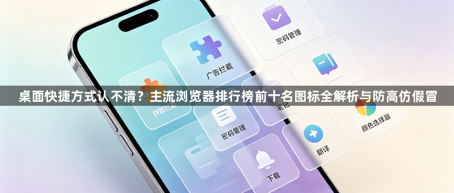 桌面快捷方式认不清?主流浏览器排行榜前十名图标全解析与防高仿假冒1