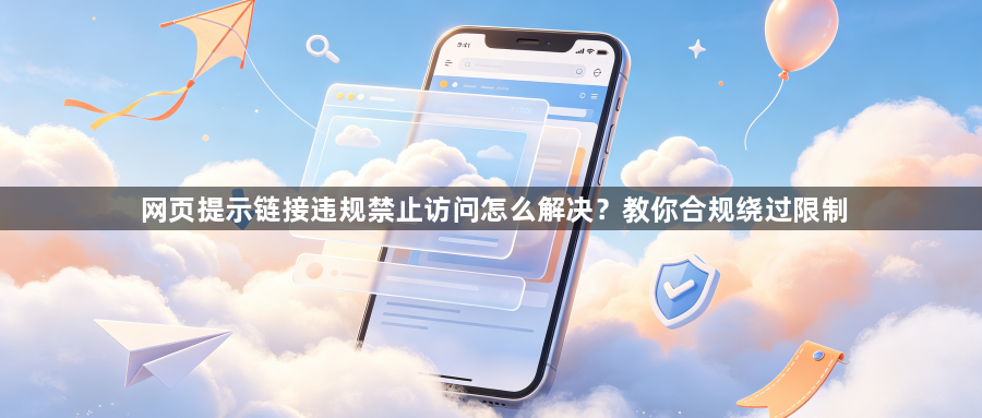 网页提示链接违规禁止访问怎么解决?教你合规绕过限制1