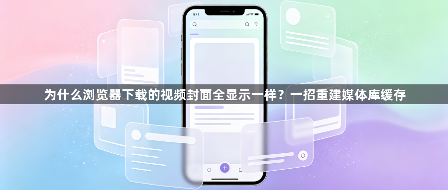 为什么浏览器下载的视频封面全显示一样？一招重建媒体库缓存1