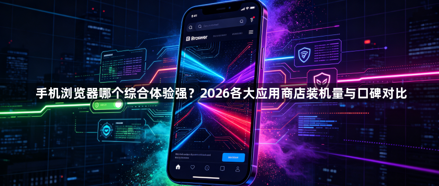 手机浏览器哪个综合体验强？2026各大应用商店装机量与口碑对比1