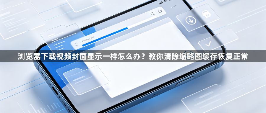 浏览器下载视频封面显示一样怎么办？教你清除缩略图缓存恢复正常1